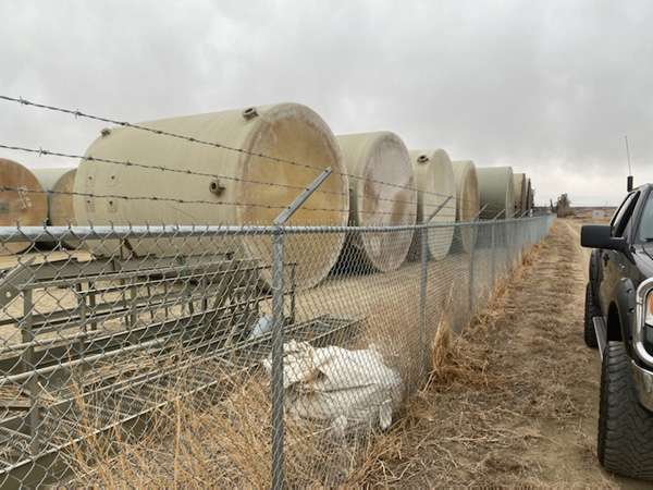 Fiberglass tanks for liquid fertilizer