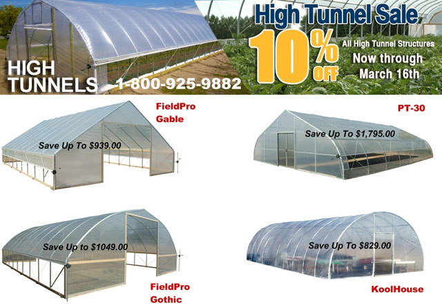 Commercial Greenhouse Spring Sale