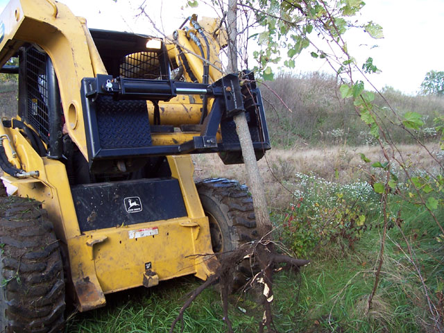 Tree/Post Pullers for Skid Steers